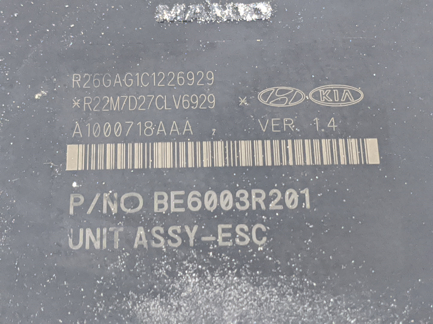 2017-2019 Kia Sportage ABS Pump Control Module Replacement P/N:BE6003R201 58920-D9100 Fits Fits 2017 2018 2019 OEM Used Auto