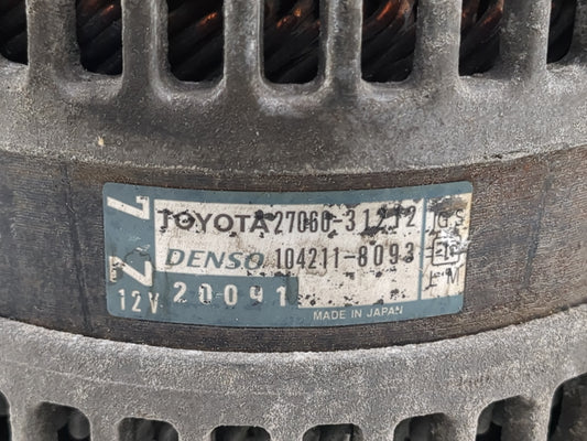 2016-2017 Lexus Is300 Alternator Replacement Generator Charging Assembly Engine OEM P/N:27060-31212 104211-8093 Fits OEM Used Auto Parts