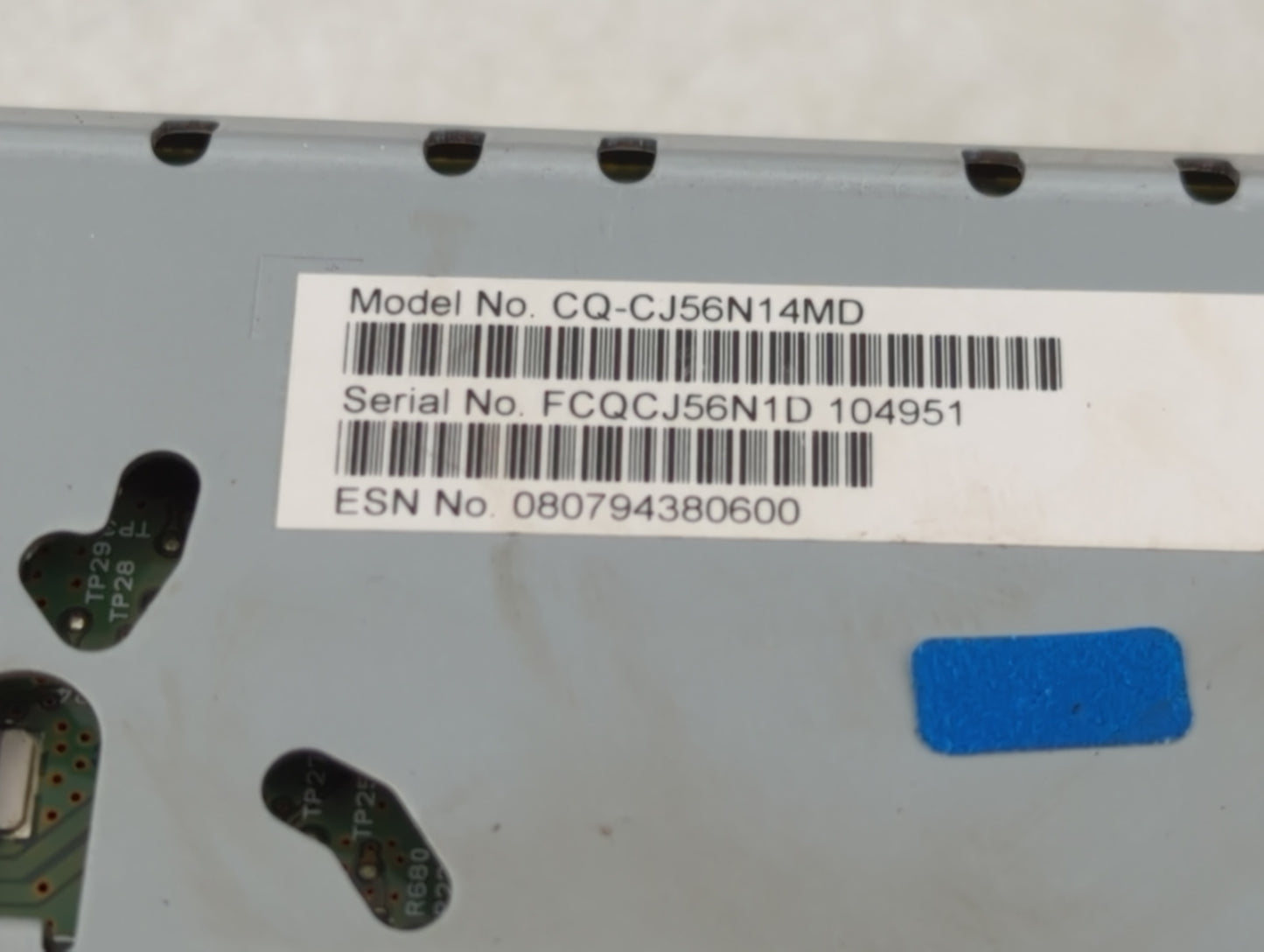 2017-2019 Lincoln Mkc Radio AM FM Cd Player Receiver Replacement Fits Fits 2017 2018 2019 OEM Used Auto Parts - Oemusedautop