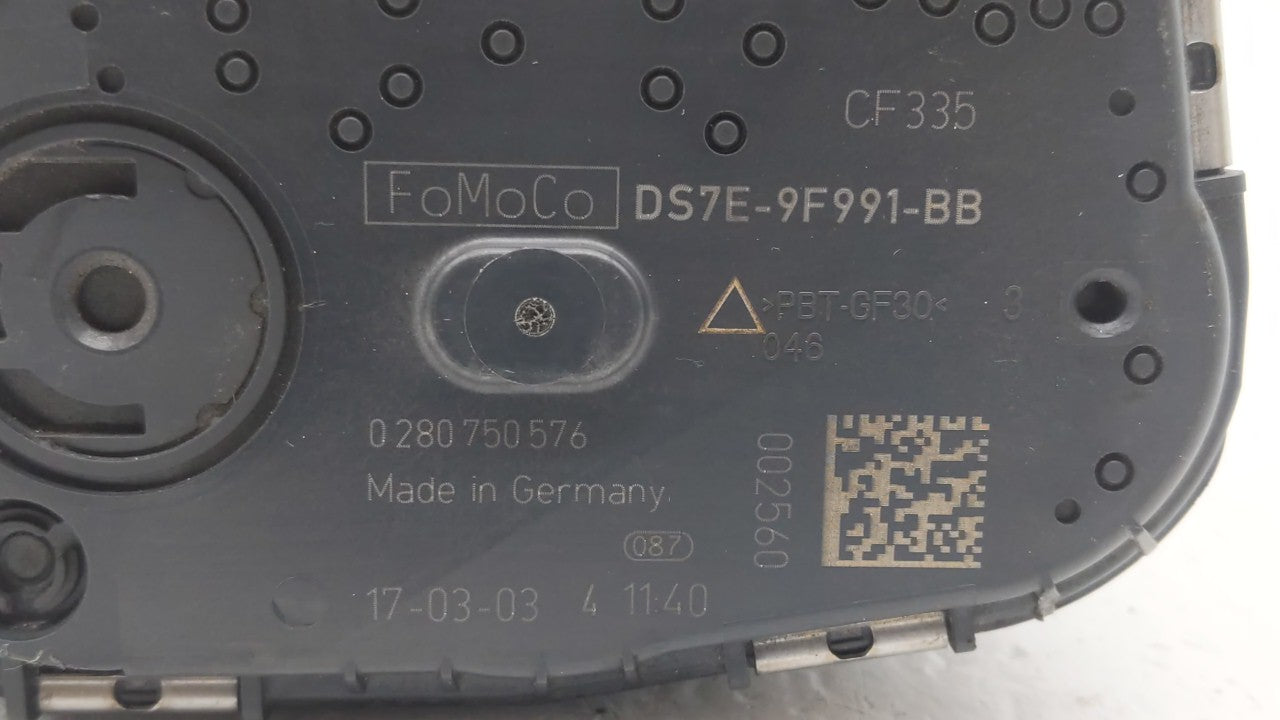 2015-2019 Lincoln Mkc Throttle Body P/N:DS7E-9F991-BB Fits Fits 2014 2015 2016 2017 2018 2019 OEM Used Auto Parts - Oemuseda