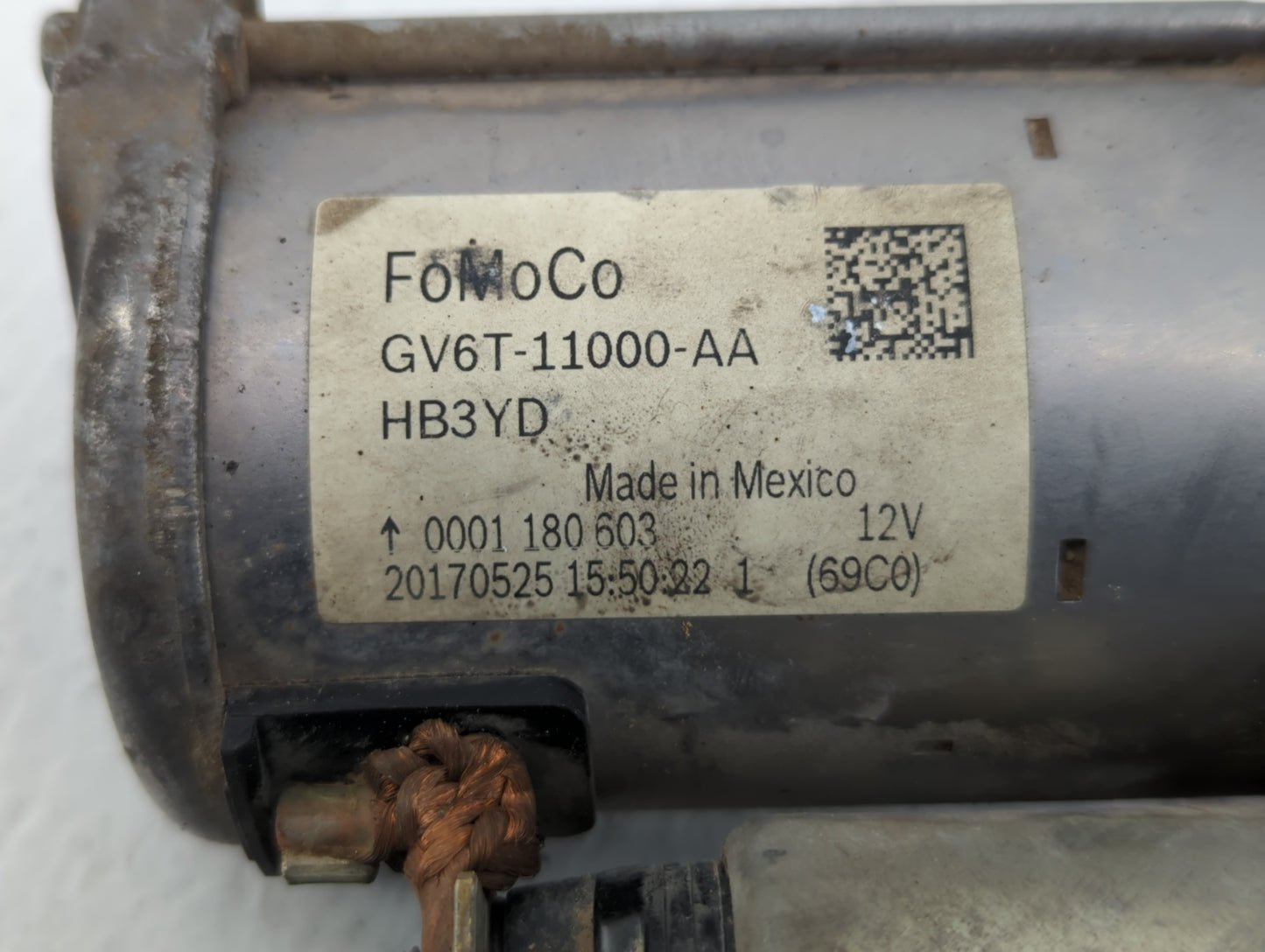 2017-2019 Lincoln Mkc Car Starter Motor Solenoid OEM P/N:GV6T-11000-AA Fits Fits 2017 2018 2019 2020 2021 2022 OEM Used Auto