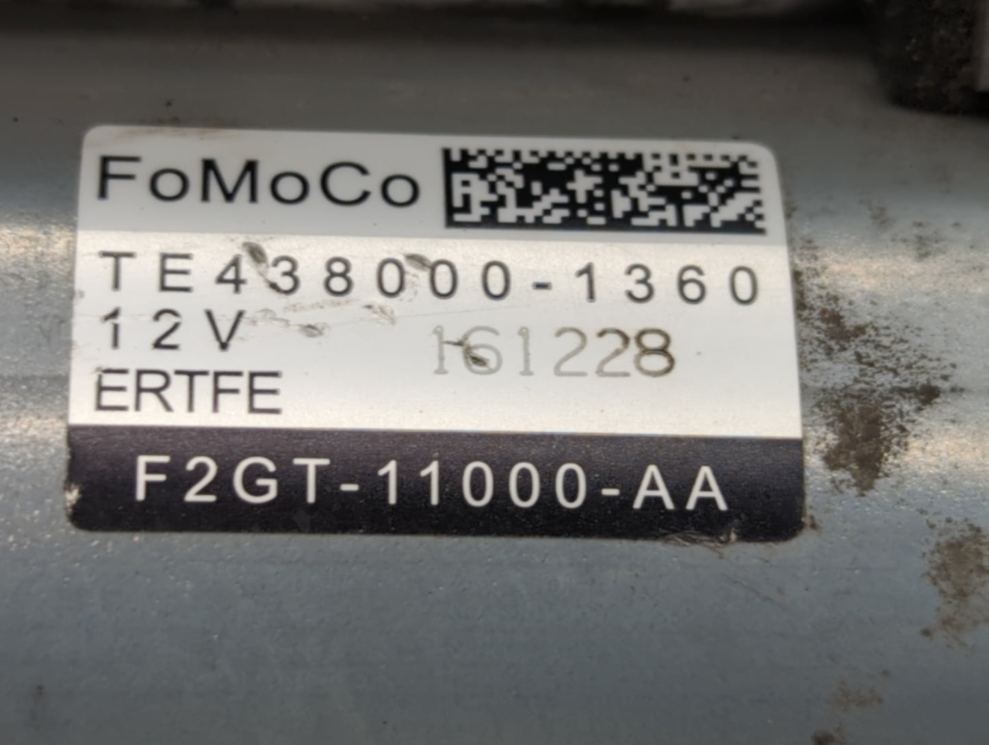 2016-2018 Lincoln Mkx Car Starter Motor Solenoid OEM P/N:F2GT-11000-AA TE438000-1360 Fits Fits 2015 2016 2017 2018 2019 2020