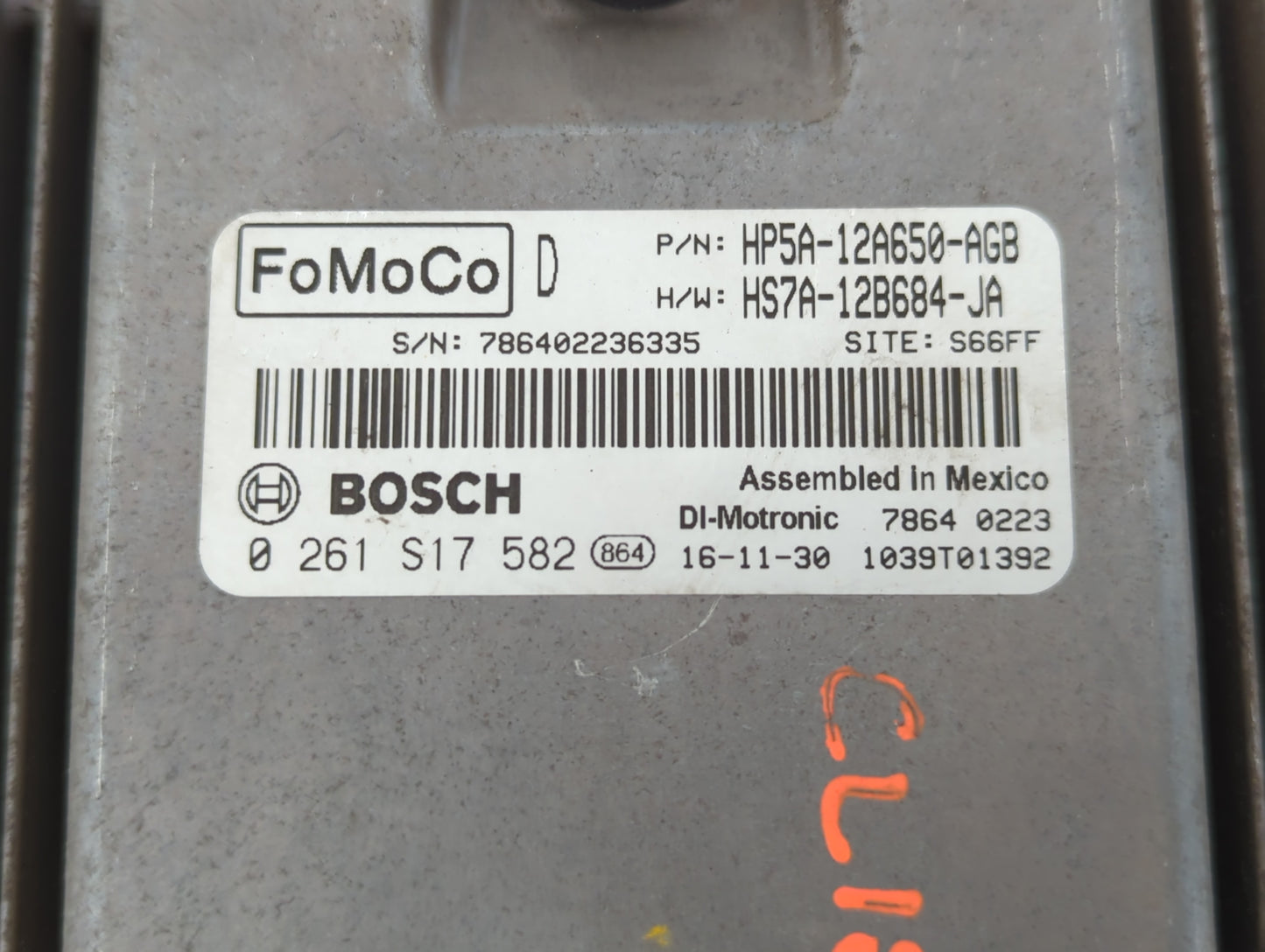 2017-2019 Lincoln Mkz PCM Engine Control Computer ECU ECM PCU OEM P/N:HS7A-12B684-JA HP5A-12A650-AGB Fits Fits 2017 2018 201