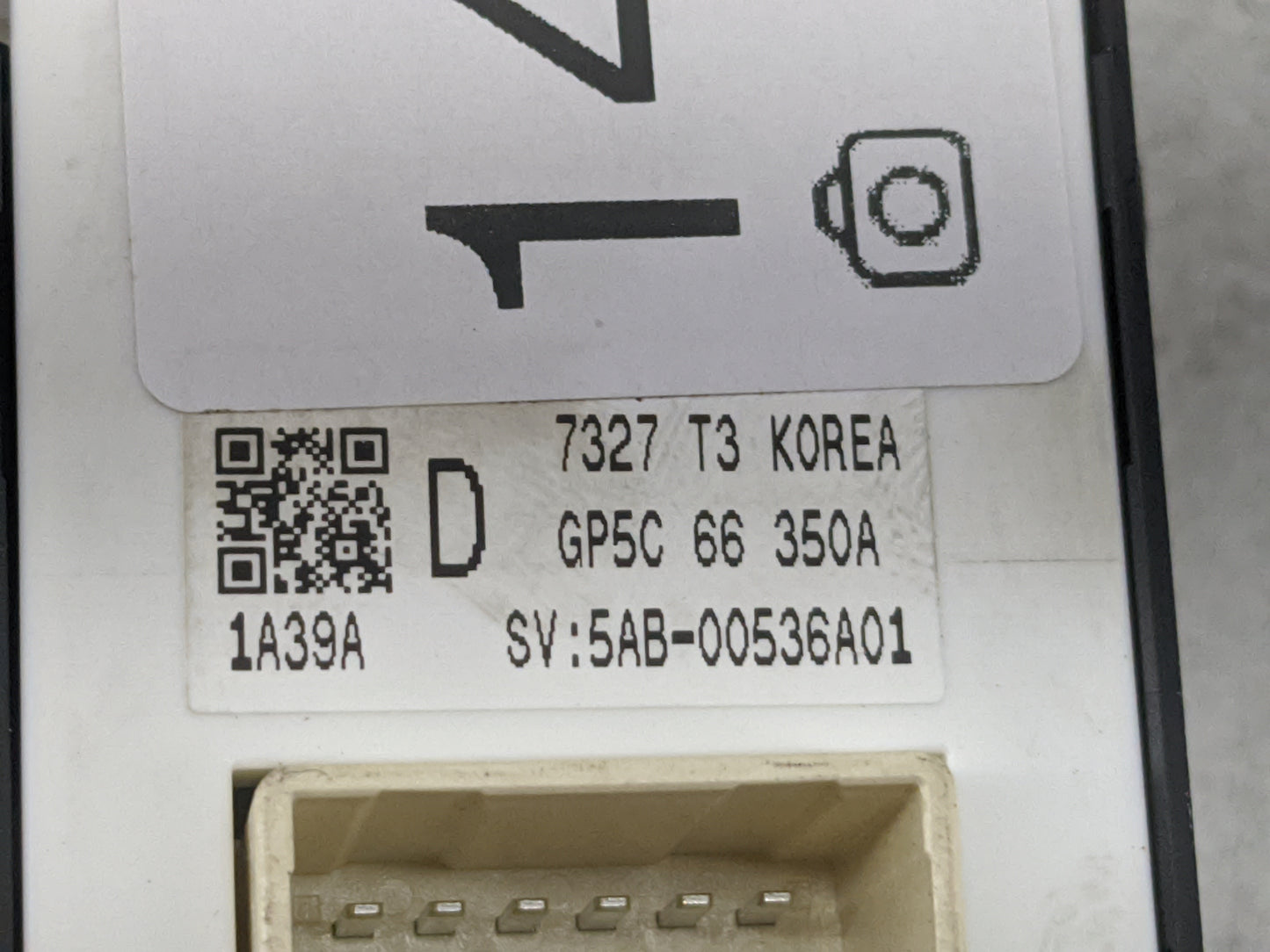 2017 Mazda Mazda6 Master Power Window Switch Replacement Driver Side Left P/N:GP5C 66 350A GP5C66350A Fits OEM Used Auto Par