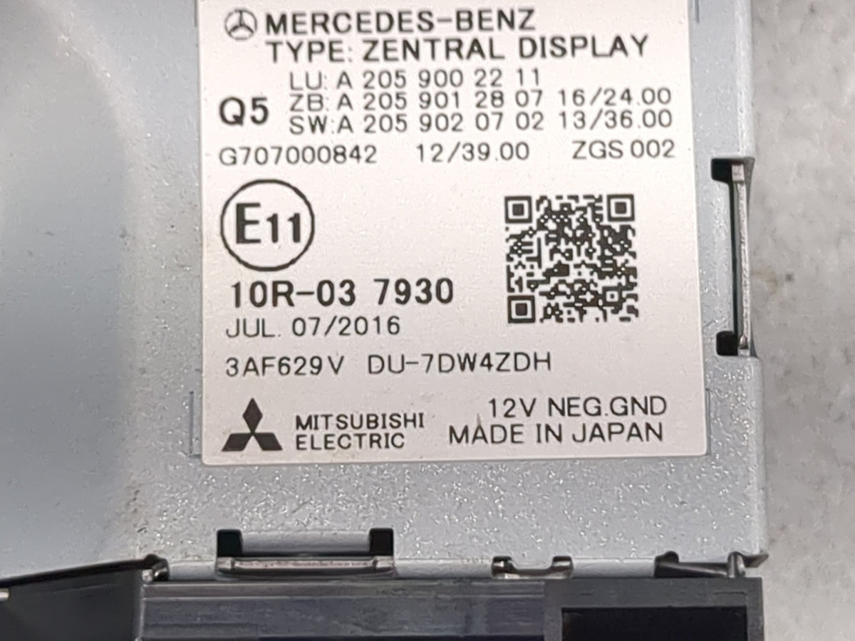 2017 Mercedes-benz C-class Information Radio Display Screen - Oemusedautoparts1.com