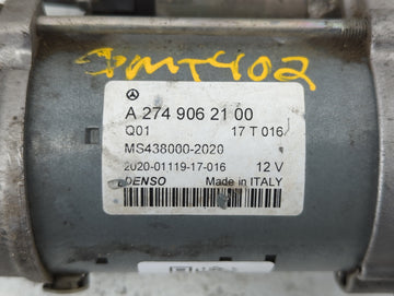 2015-2018 Mercedes-Benz C300 Car Starter Motor Solenoid OEM P/N:A 274 906 21 00 Fits Fits 2015 2016 2017 2018 2019 2020 2021 OEM Used Auto Parts