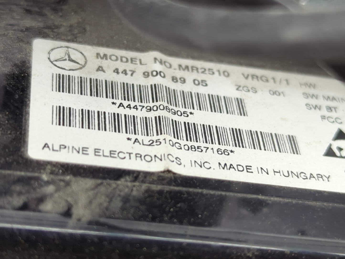 2017 Mercedes-Benz Metris Radio AM FM Cd Player Receiver Replacement P/N:A4479008905 Fits OEM Used Auto Parts - Oemusedautop