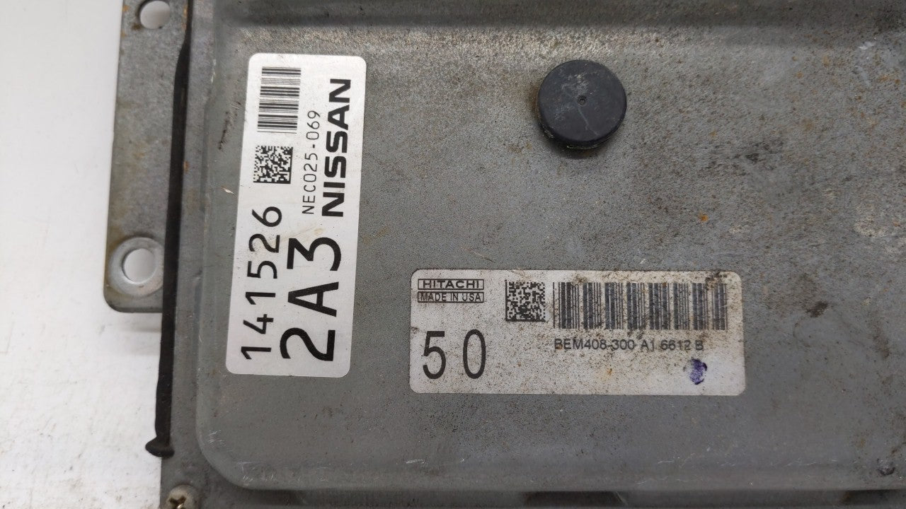2016-2017 Nissan Altima PCM Engine Control Computer ECU ECM PCU OEM P/N:BEM408-300 A1 NEC022-051, NEC024-008 Fits Fits 2016
