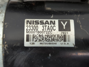 2013-2018 Nissan Altima Car Starter Motor Solenoid OEM P/N:M000TB0072ZC 23300 3TA0C Fits Fits 2013 2014 2015 2016 2017 2018 OEM Used Auto Parts