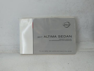 2017 Nissan Altima Owners Manual Book Guide P/N:OM17EA 0L33U1 OEM Used Auto Parts