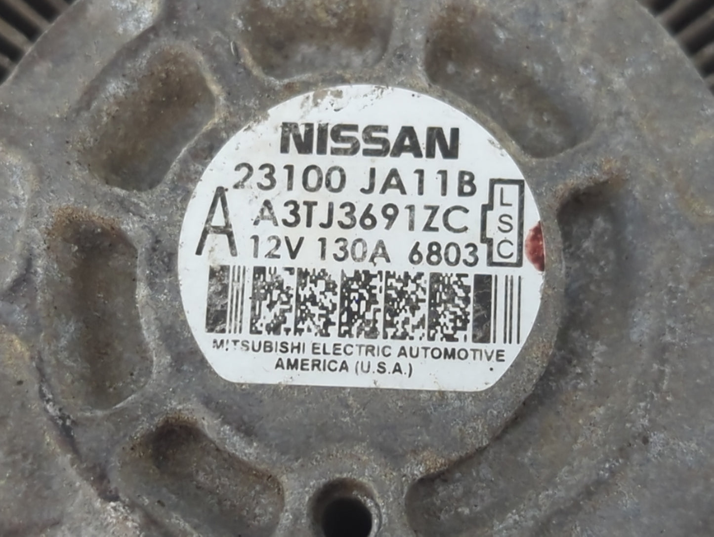 2009-2017 Nissan Maxima Alternator Replacement Generator Charging Assembly Engine OEM P/N:23100 JA11B Fits OEM Used Auto Par