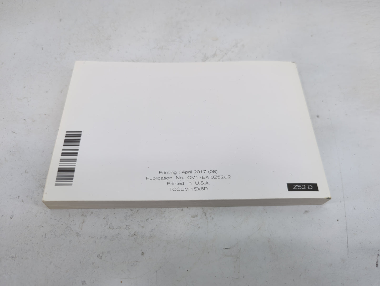 2017 Nissan Murano Owners Manual Book Guide P/N:OM17EA0Z52U2 TOOUM-1SX6D OEM Used Auto Parts - Oemusedautoparts1.com