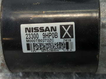 2015-2022 Nissan Murano Car Starter Motor Solenoid OEM P/N:23300 9HP0B Fits Fits 2015 2016 2017 2018 2019 2020 2021 2022 OEM Used Auto Parts
