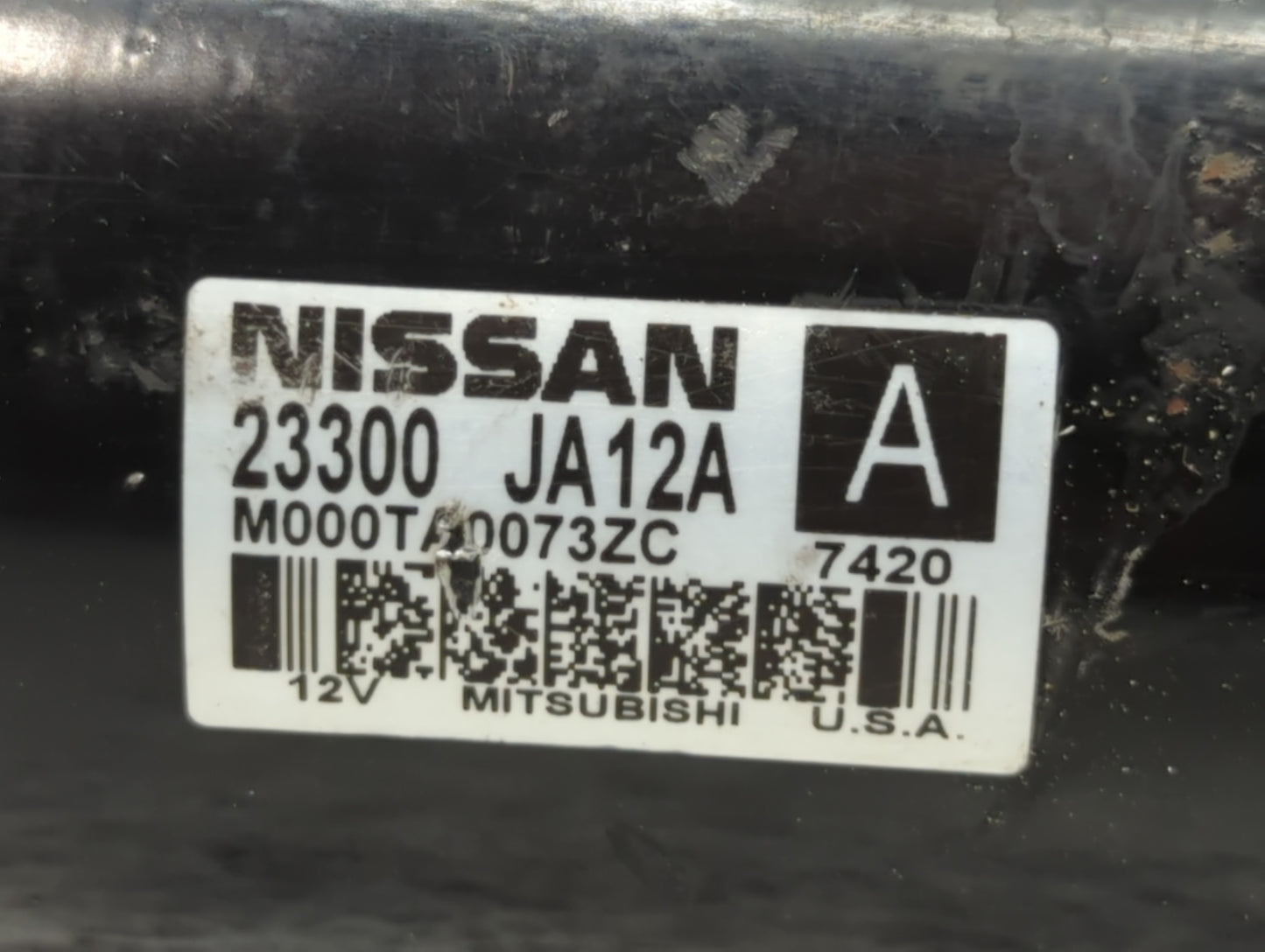 2013-2014 Nissan Murano Car Starter Motor Solenoid OEM P/N:23300 JA12A Fits Fits 2013 2014 2017 OEM Used Auto Parts - Oemuse
