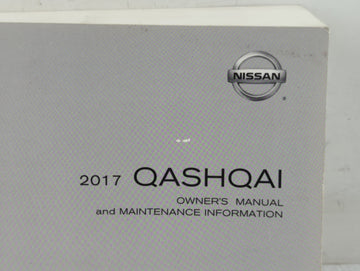2017 Nissan Qashqai Owners Manual Book Guide P/N:OM17E00J11C0 OEM Used Auto Parts