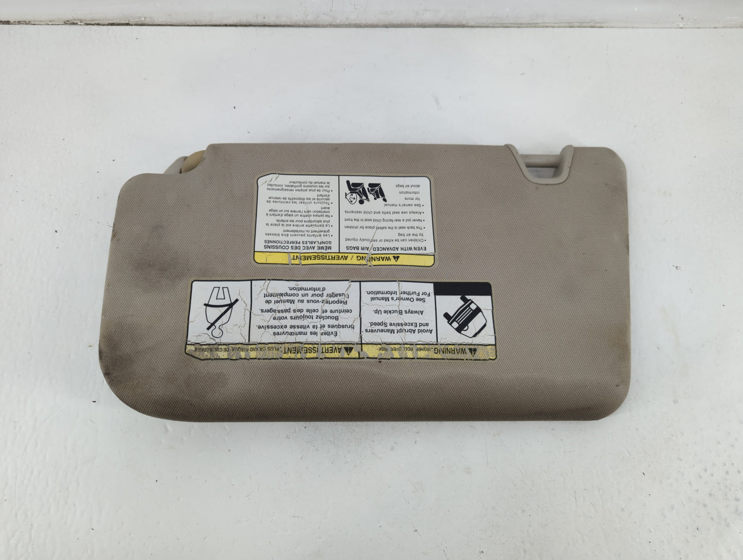 2014-2017 Nissan Rogue Sun Visor Shade Replacement Passenger Right Mirror Fits Fits 2014 2015 2016 2017 OEM Used Auto Parts