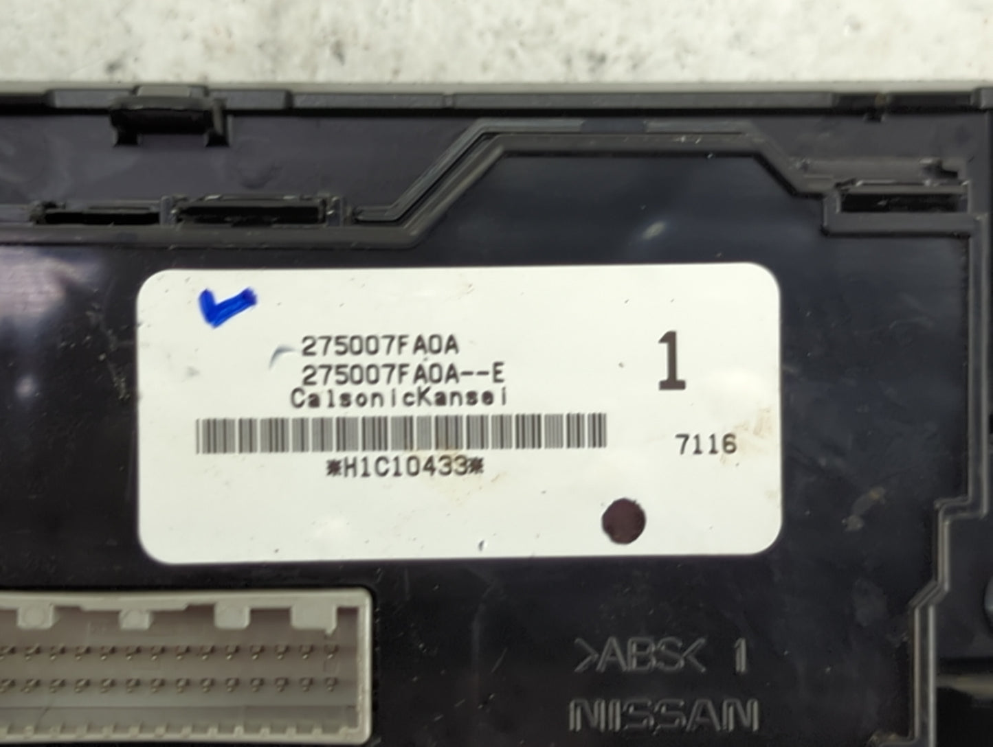 2017-2022 Nissan Rogue Climate Control Module Temperature AC/Heater Replacement P/N:275007FA0A 275007FA0A--E Fits OEM Used A