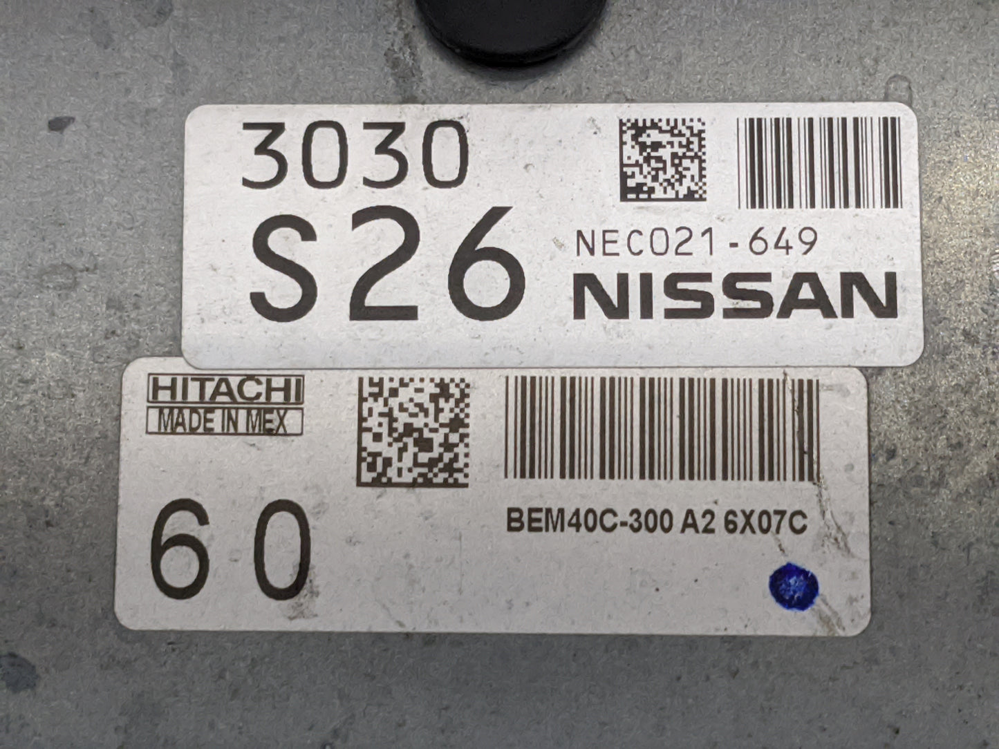 2016-2017 Nissan Sentra PCM Engine Control Computer ECU ECM PCU OEM P/N:NEC021-649 BEM40C-300 Fits Fits 2016 2017 OEM Used A