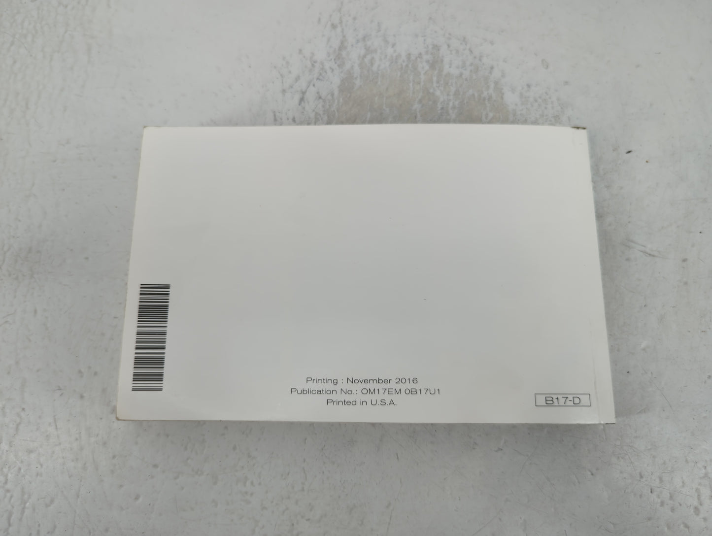 2017 Nissan Sentra Owners Manual Book Guide P/N:OM17EM 0B17U1 OEM Used Auto Parts - Oemusedautoparts1.com
