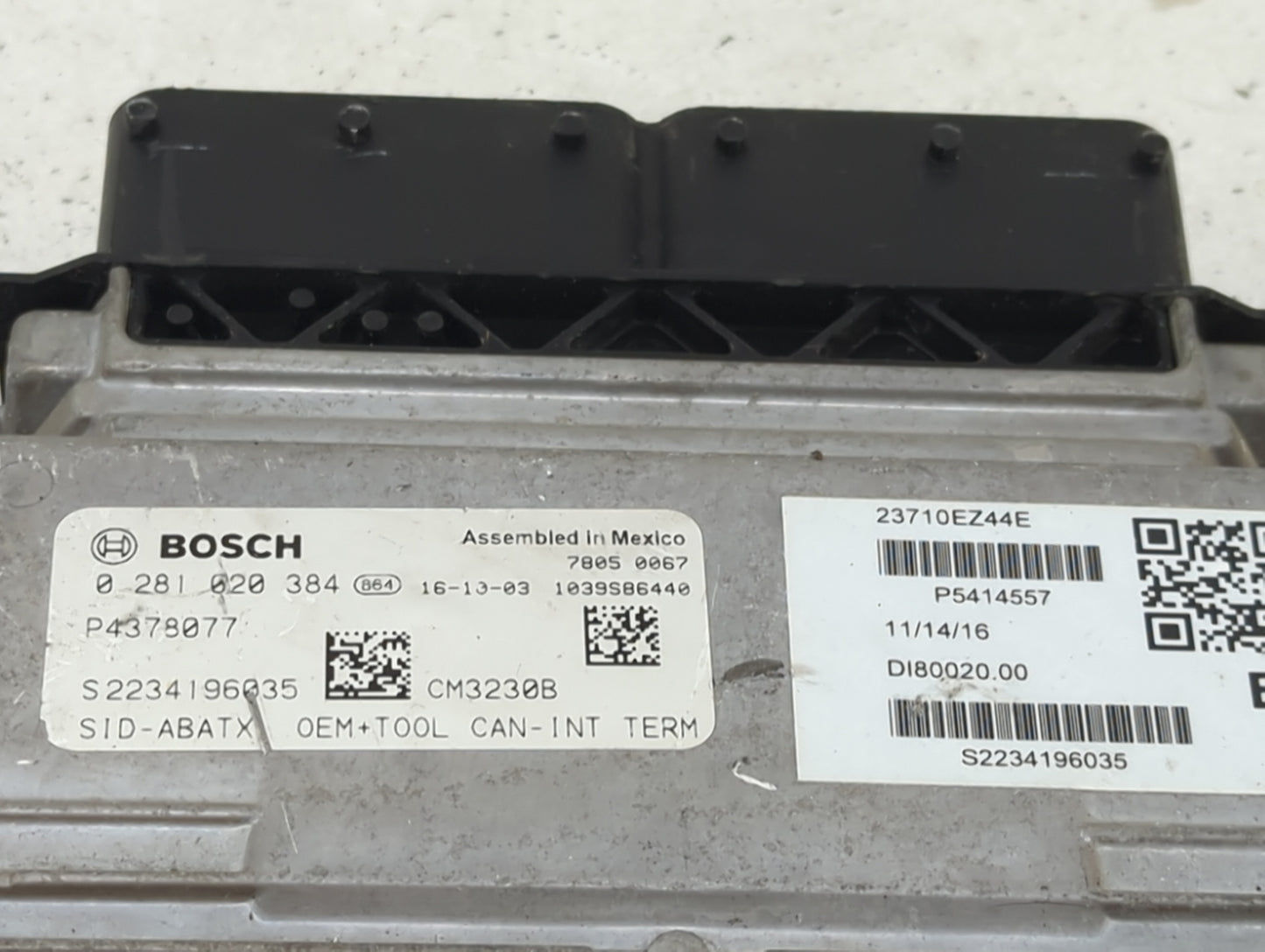 2016-2019 Nissan Titan Xd PCM Engine Control Computer ECU ECM PCU OEM P/N:0281020384 P4378077 Fits Fits 2016 2017 2018 2019