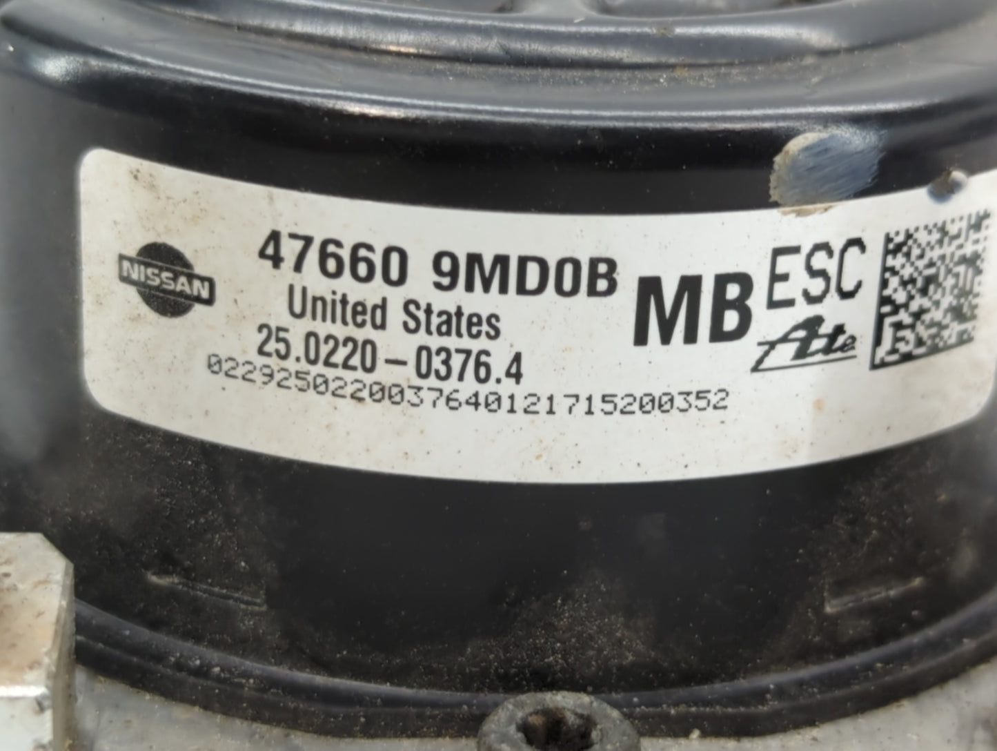 2014-2019 Nissan Versa ABS Pump Control Module Replacement P/N:47660 9MD0B Fits Fits 2014 2015 2016 2017 2018 2019 OEM Used
