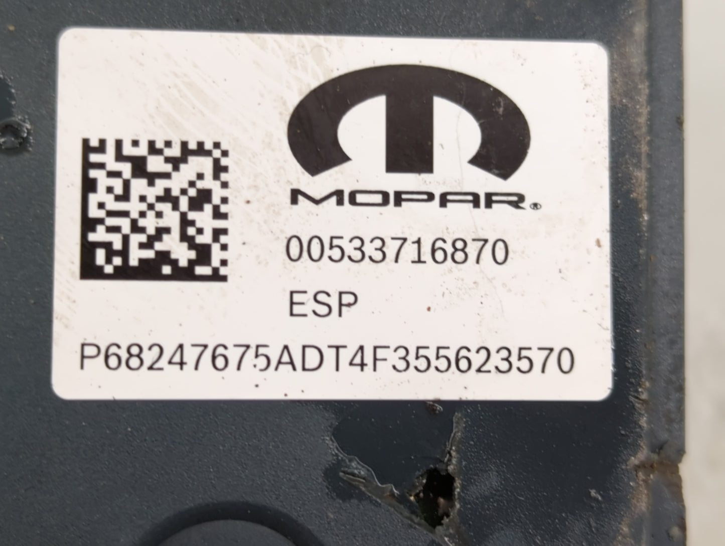 2015-2016 Ram Promaster 3500 ABS Pump Control Module Replacement P/N:P68247675AD 53491996 Fits Fits 2015 2016 OEM Used Auto