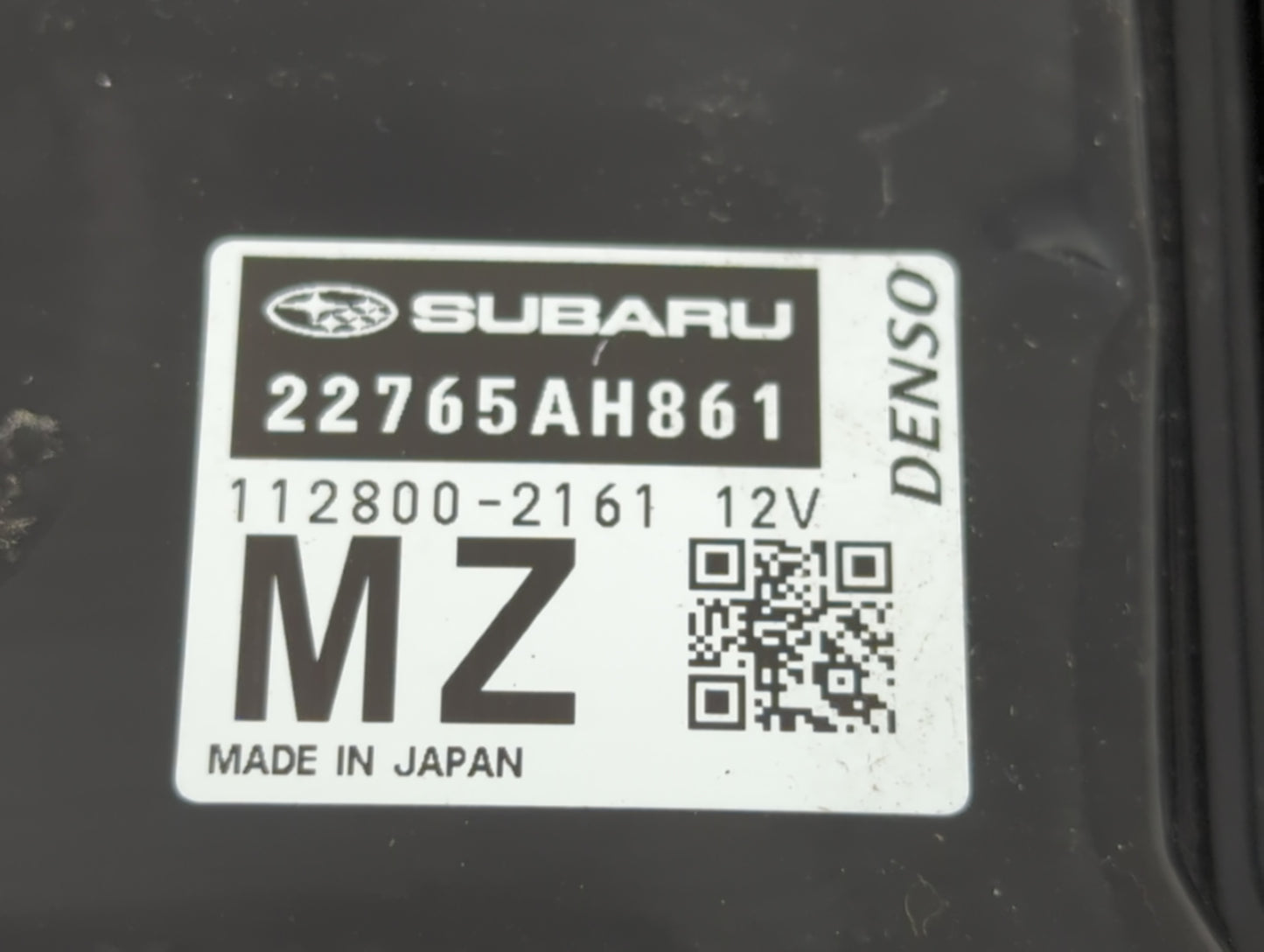 2017 Subaru Forester PCM Engine Control Computer ECU ECM PCU OEM P/N:112800-2161 22765AH861 Fits OEM Used Auto Parts - Oemus