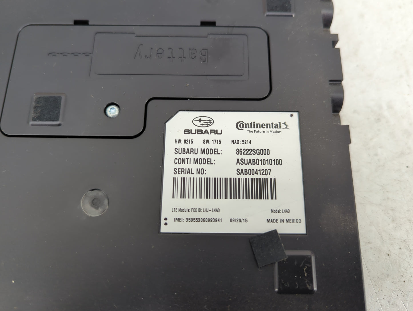 2017 Subaru Forester Communication Control Module - Oemusedautoparts1.com