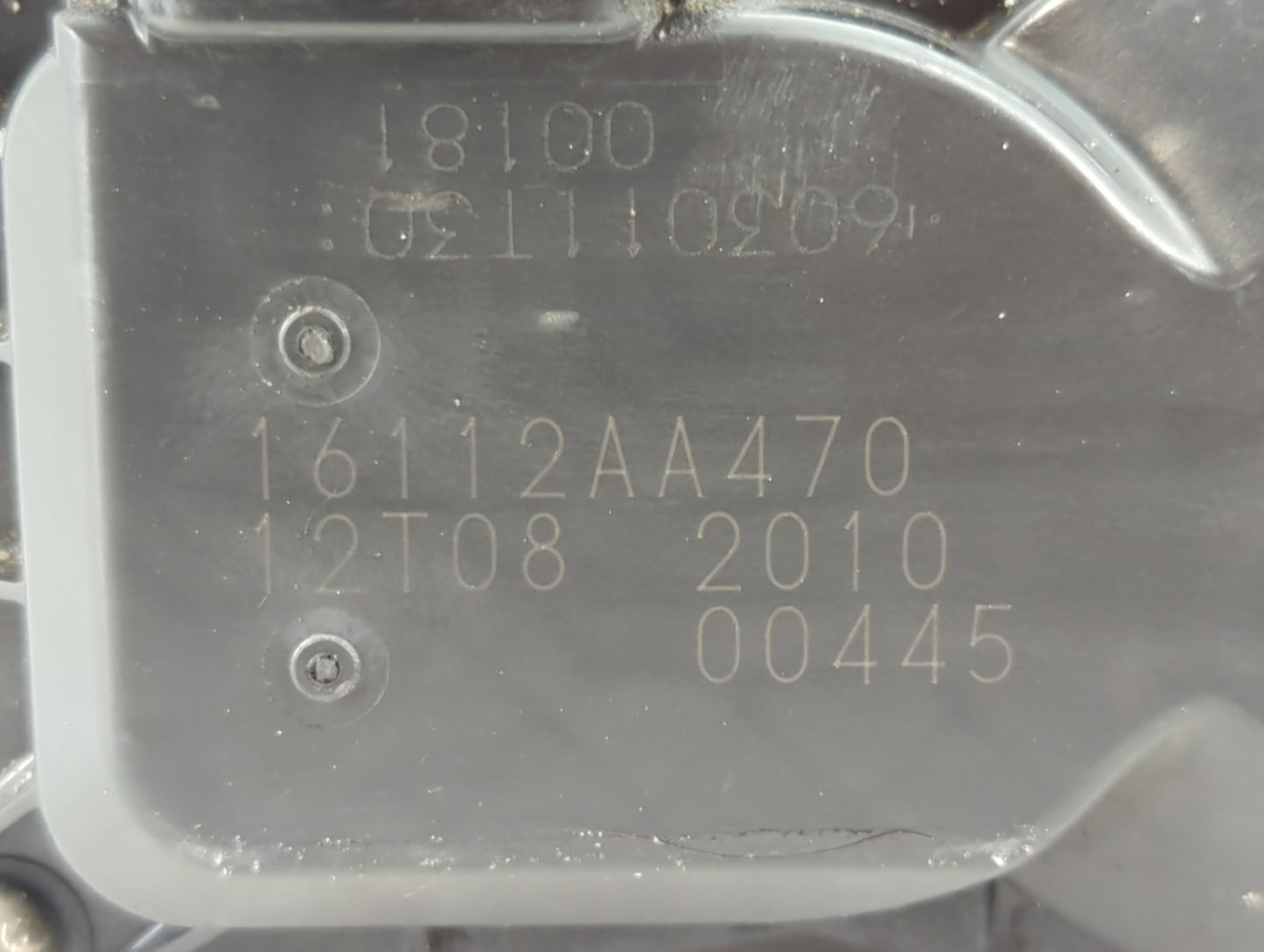2017-2022 Subaru Impreza Throttle Body P/N:12T08 2010 16112AA470 Fits Fits 2017 2018 2019 2020 2021 2022 OEM Used Auto Parts