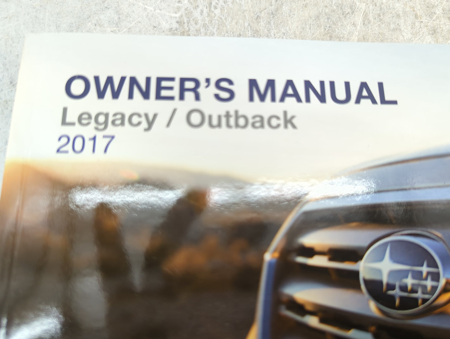 2017 Subaru Legacy Owners Manual Book Guide P/N:A2530BE-B MSA5M1703A OEM Used Auto Parts - Oemusedautoparts1.com