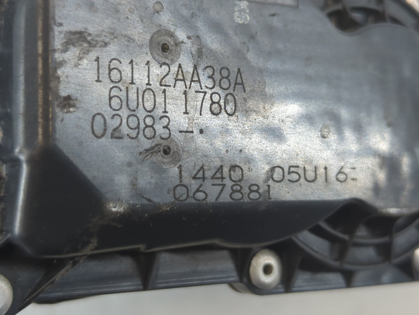 2013-2019 Subaru Legacy Throttle Body P/N:6U01 1780 16112AA38A Fits Fits 2013 2014 2015 2016 2017 2018 2019 OEM Used Auto Pa