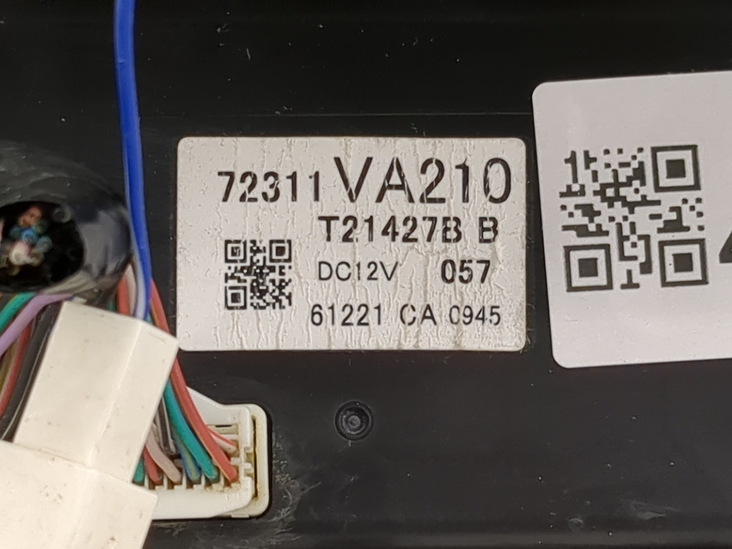2017 Subaru Wrx Climate Control Module Temperature AC/Heater Replacement P/N:72311VA210 T21427B Fits OEM Used Auto Parts - O