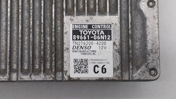 2016-2017 Toyota Camry PCM Engine Control Computer ECU ECM PCU OEM P/N:89661-06T21 89661-06T22, 89661-06N12 Fits Fits 2016 2017 OEM Used Auto Parts