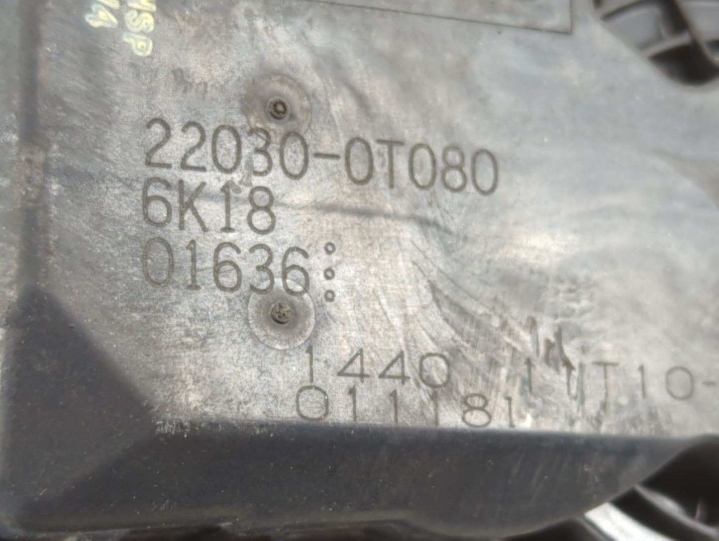 2011-2019 Toyota Corolla Throttle Body P/N:22030-0T080 Fits Fits 2011 2012 2013 2014 2015 2016 2017 2018 2019 OEM Used Auto