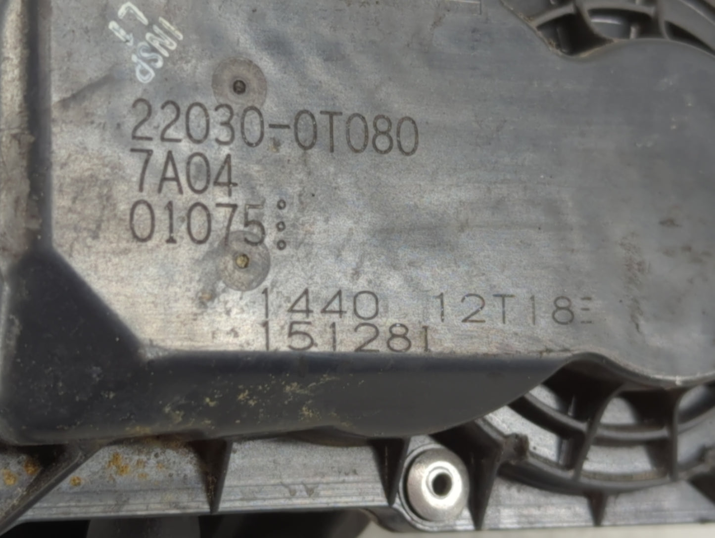 2011-2019 Toyota Corolla Throttle Body P/N:22030-0T080 Fits Fits 2011 2012 2013 2014 2015 2016 2017 2018 2019 OEM Used Auto