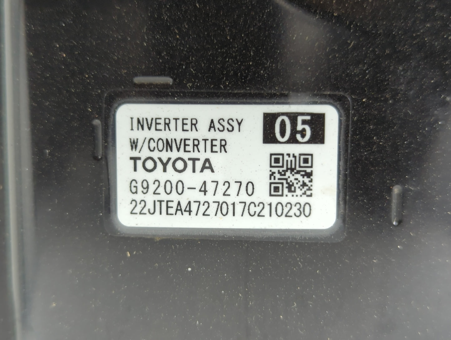 2017-2022 Toyota Prius Prime Hybrid DC Synergy Drive Power Inverter P/N:G9200-47270 Fits Fits 2017 2018 2019 2020 2021 2022