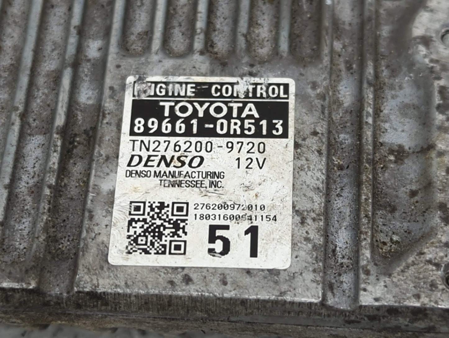 2016-2018 Toyota Rav4 PCM Engine Control Computer ECU ECM PCU OEM P/N:89661-0R513 TN276200-9720 Fits Fits 2016 2017 2018 OEM