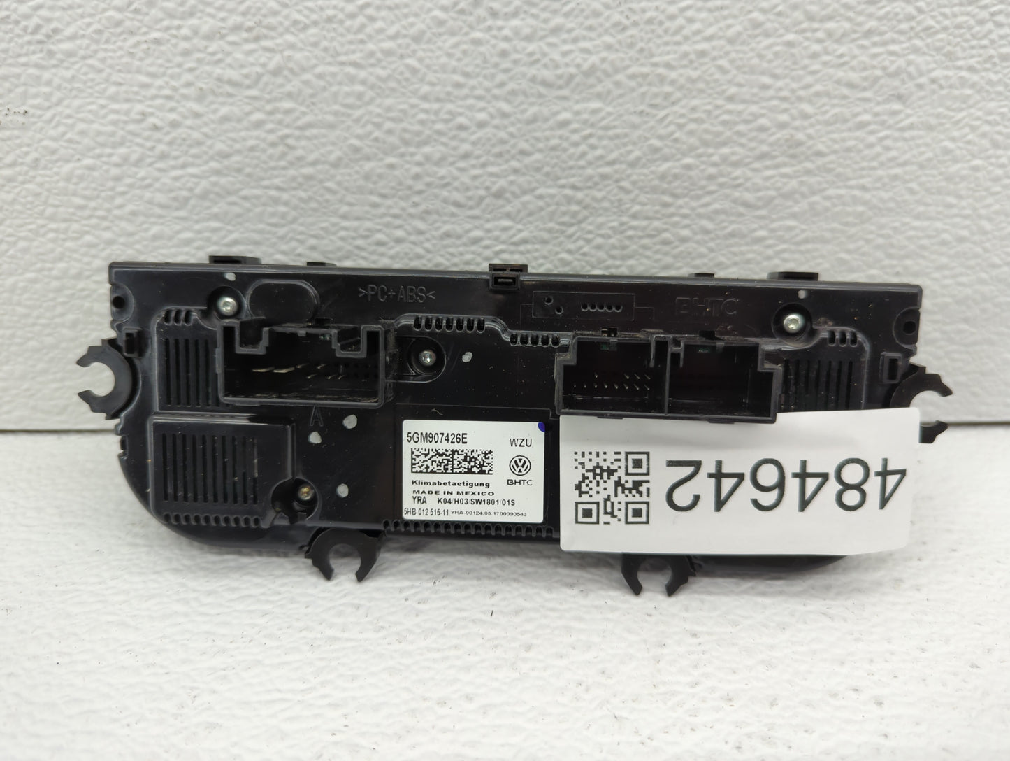 2017 Volkswagen Golf Sportwagen Climate Control Module Temperature AC/Heater Replacement P/N:5HB 012515-05 5GM907426E Fits O