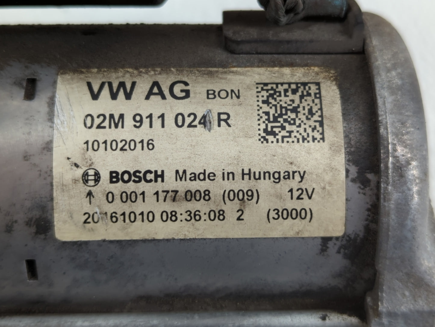 2014 Volkswagen Jetta Car Starter Motor Solenoid OEM P/N:02M 911 024 R Fits Fits 2015 2016 2017 2018 2019 2020 2021 2022 OEM