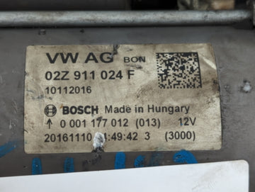 2015-2021 Volkswagen Jetta Car Starter Motor Solenoid OEM P/N:02Z 911 024 F Fits Fits 2015 2016 2017 2018 2019 2020 2021 OEM Used Auto Parts