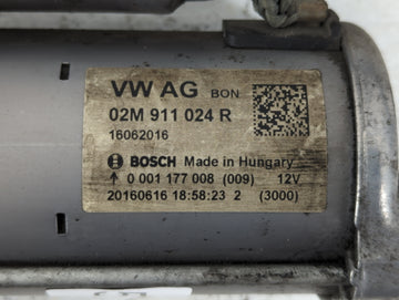 2014-2020 Volkswagen Passat Car Starter Motor Solenoid OEM P/N:02M 911 024 R Fits OEM Used Auto Parts