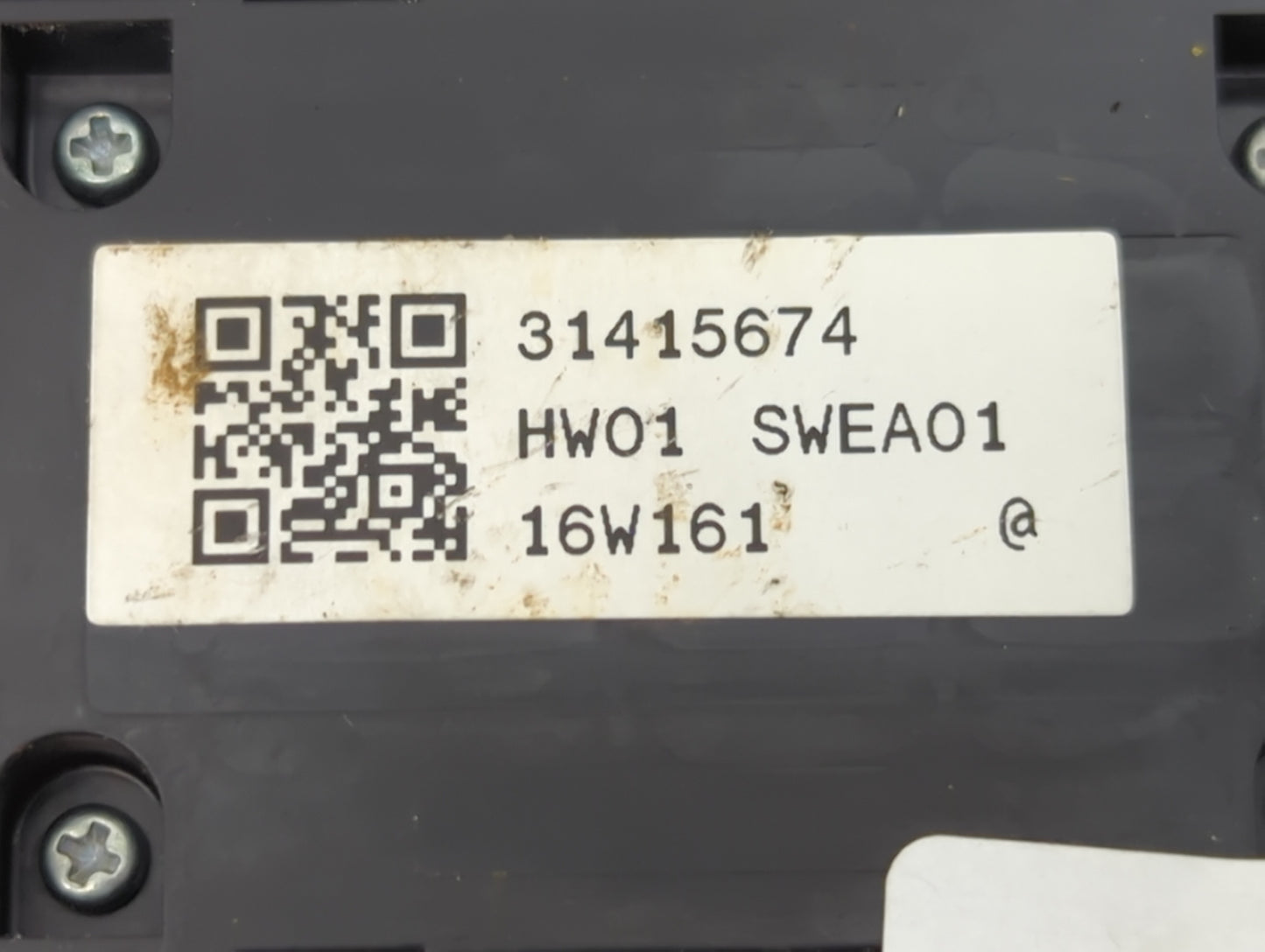 2014-2018 Volvo S60 Master Power Window Switch Replacement Driver Side Left P/N:HW01 SWEA01 31415674 Fits OEM Used Auto Part
