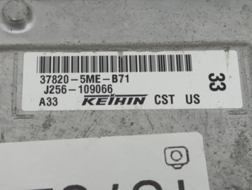 2018 Acura Rdx PCM Engine Control Computer ECU ECM PCU OEM P/N:J256-109066 37820-5ME Fits OEM Used Auto Parts