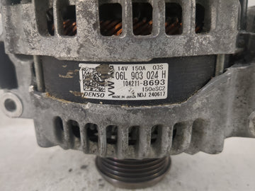 2017-2020 Audi A4 Alternator Replacement Generator Charging Assembly Engine OEM P/N:06L 903 024 H Fits Fits 2017 2018 2019 2020 OEM Used Auto Parts