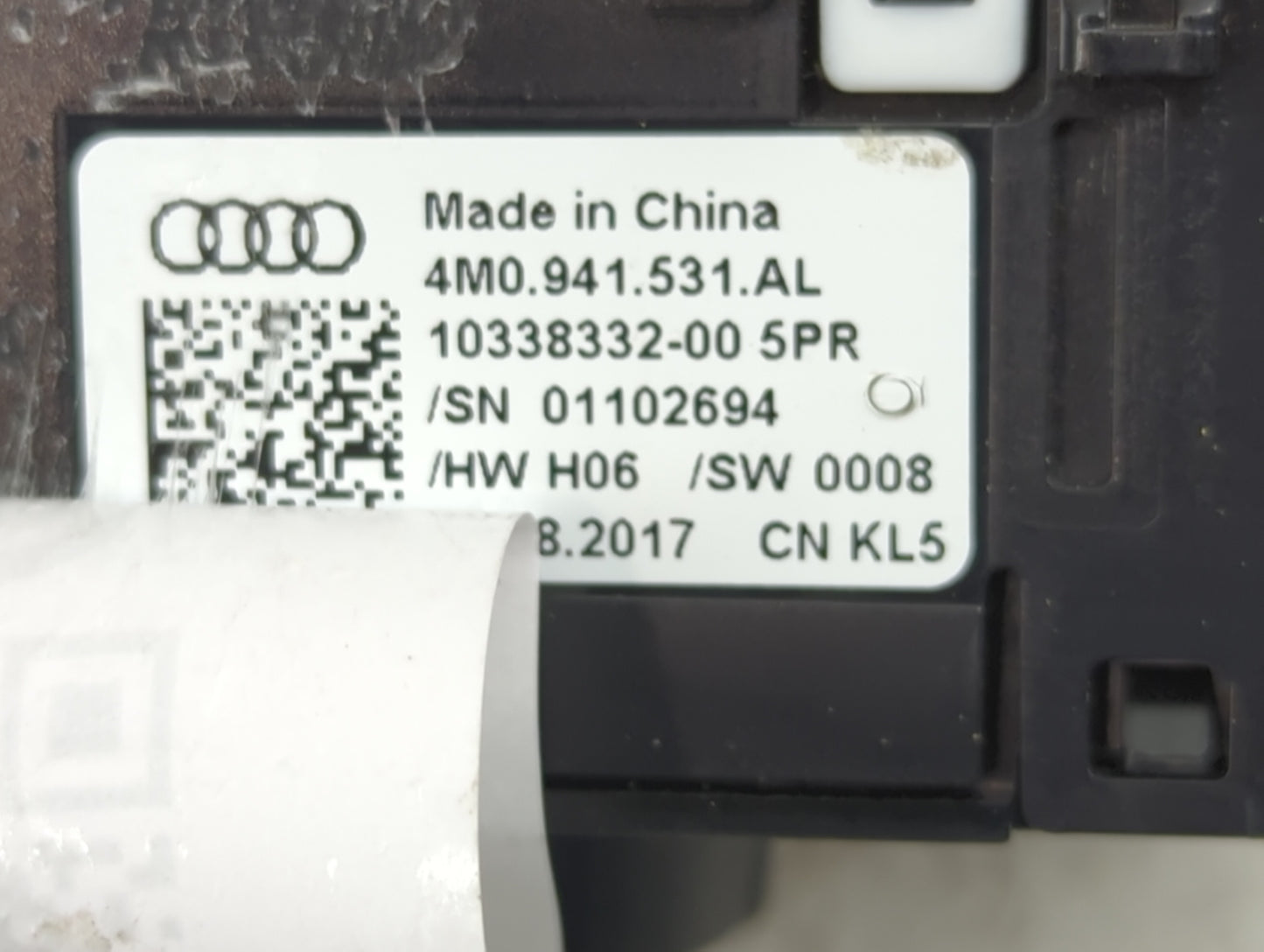 2018 Audi A5 Headlight Head Light Switch Lamp Control - Oemusedautoparts1.com