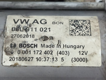 2018 Audi A5 Car Starter Motor Solenoid OEM P/N:20180627 27062018 Fits Fits 2017 2019 2020 OEM Used Auto Parts