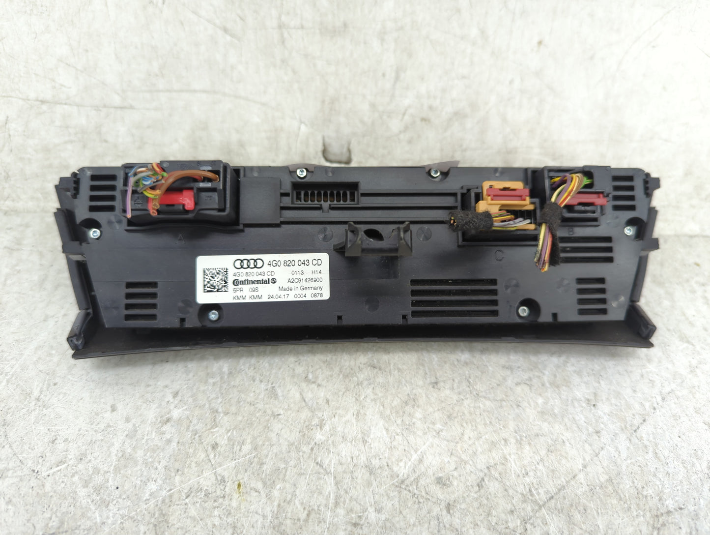 2016-2018 Audi A6 Climate Control Module Temperature AC/Heater Replacement P/N:4G0 820 043 CD 4G0 820 043 BL Fits OEM Used A