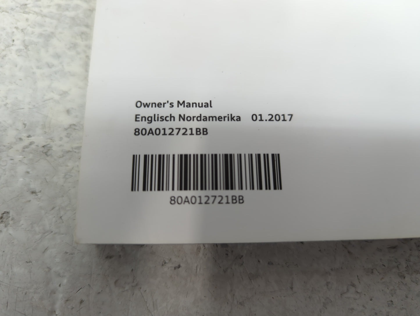 2018 Audi Q5 Owners Manual Book Guide P/N:80A012721BB OEM Used Auto Parts - Oemusedautoparts1.com