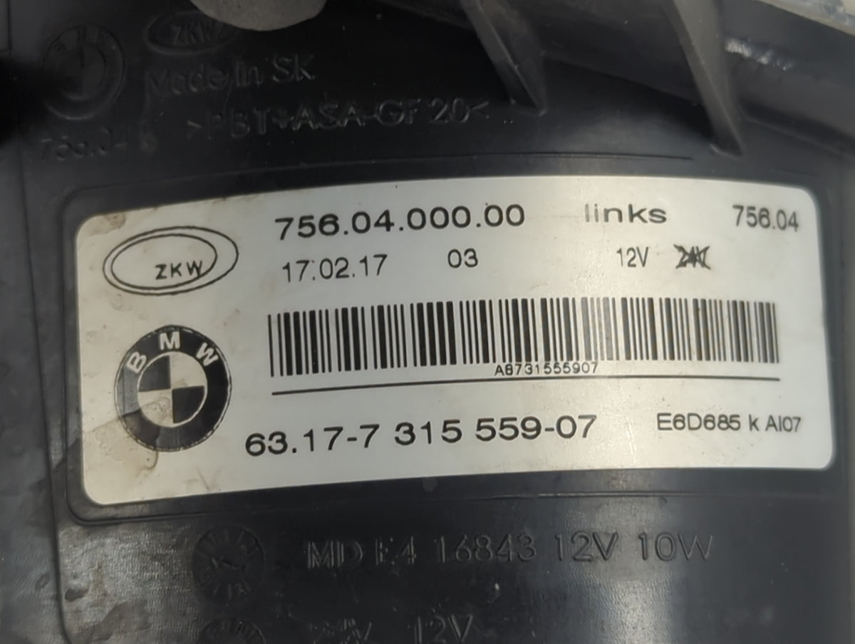2017-2020 Bmw 430i Driver Left Oem Fog Light Lamp Black - Oemusedautoparts1.com