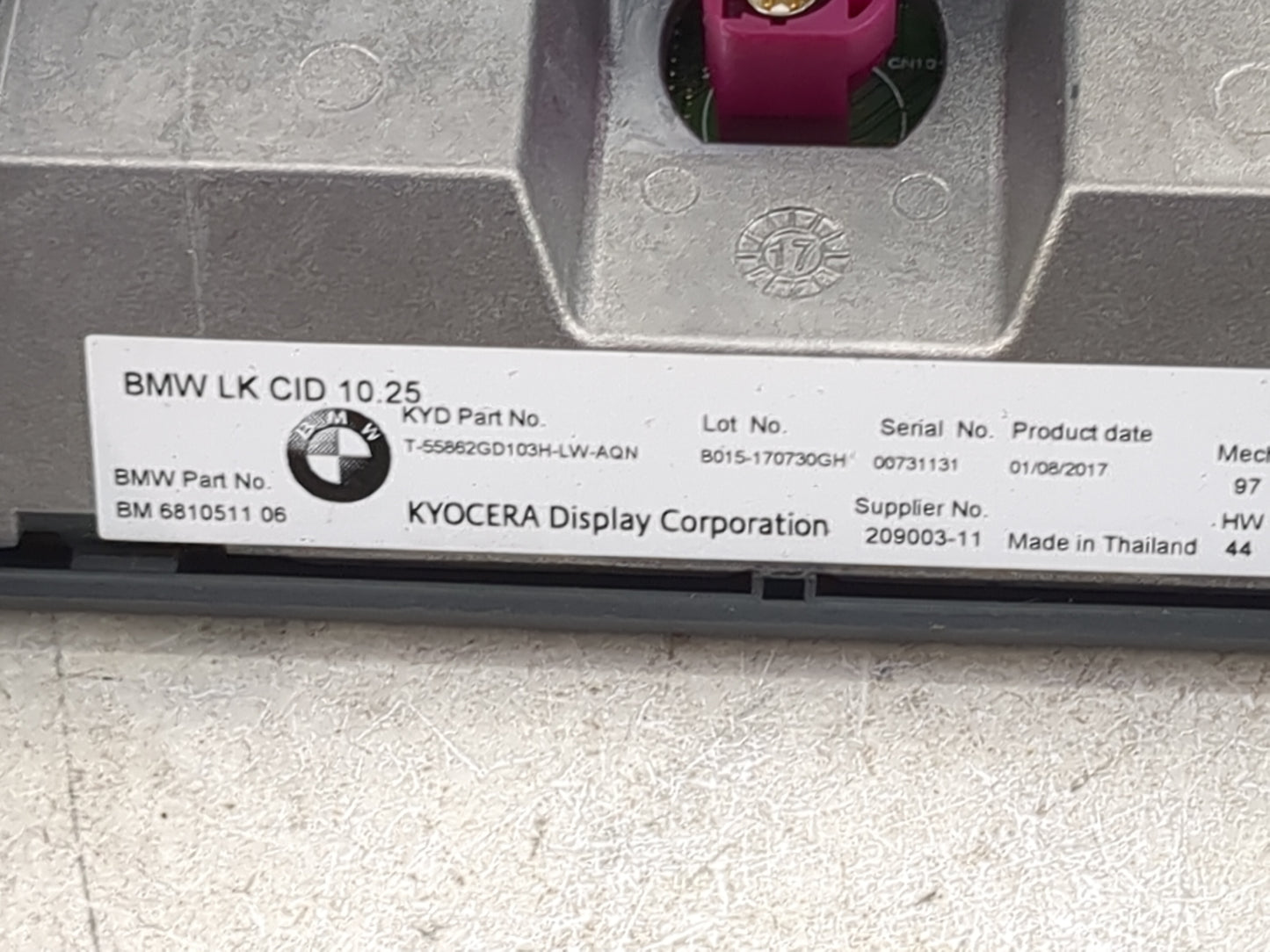 Bmw 530 Information Display Screen 1483817 - Oemusedautoparts1.com